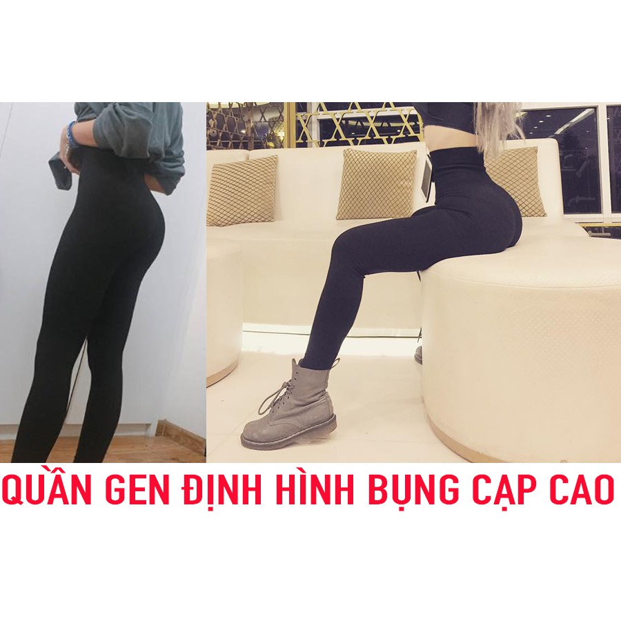 Quần Legging Cạp Cao 9cm - Nâng mông Gen bụng CAO CẤP-SIÊU XINH
