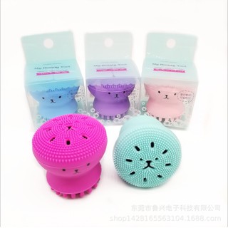 Mút Rửa Mặt Bạch Tuộc Hàn Quốc (giao màu ngẫu nhiên) PZ001