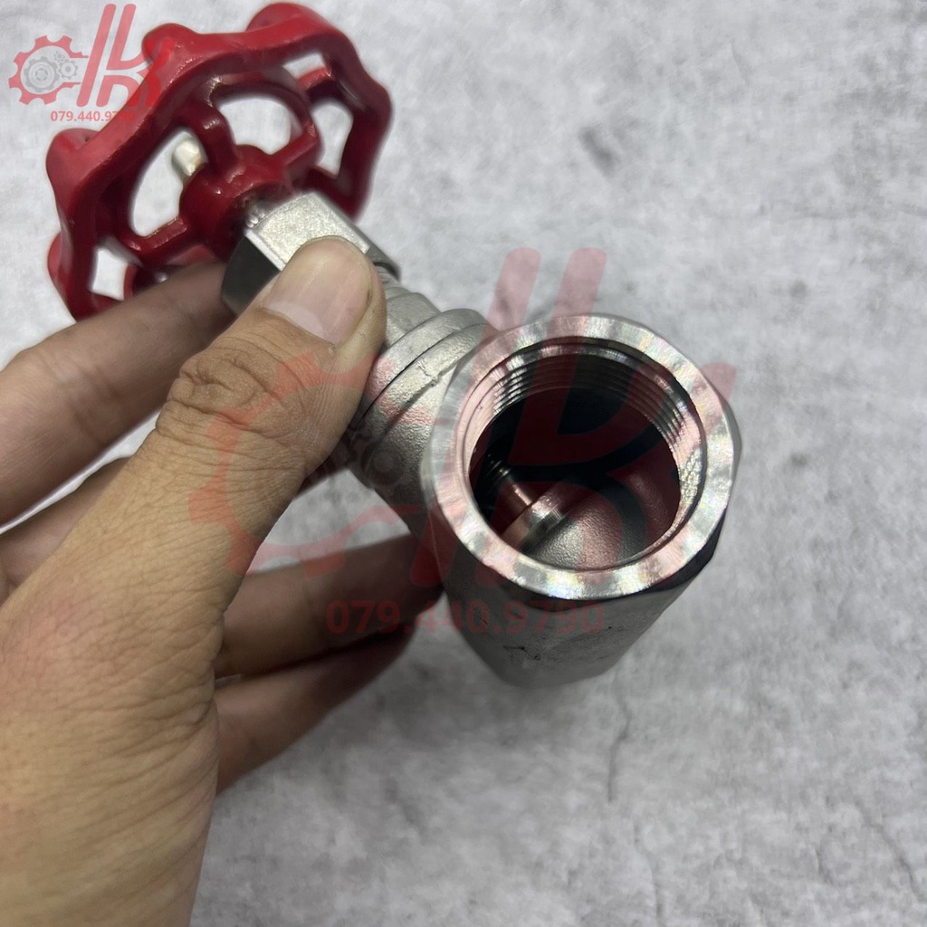 Van hơi nóng tay vặn inox 304