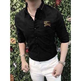 [SALEEE] Áo Sơ Mi Tay Dài BBR LOGO Ngựa