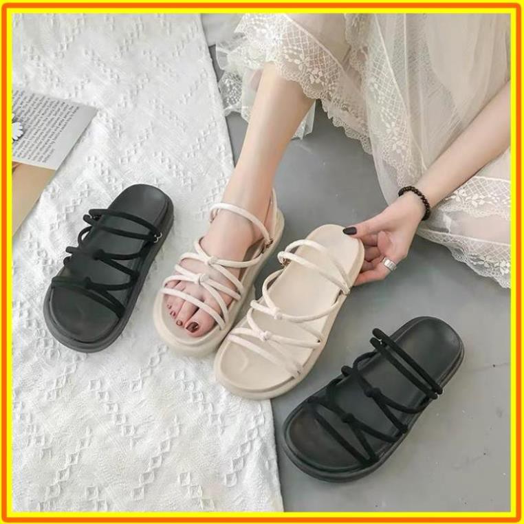 [B84] Saldan đen nữ chéo dây size 38