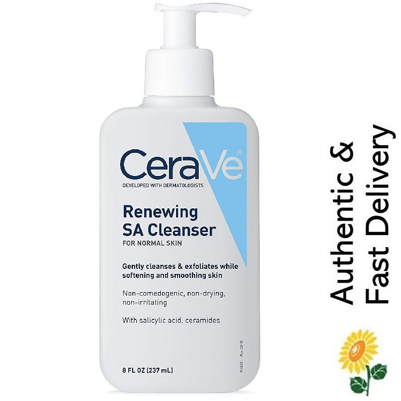 Sữa rửa mặt Cerave Renewing Salicylic Acid SA Facial Cleanser 237ml (bill Mỹ)