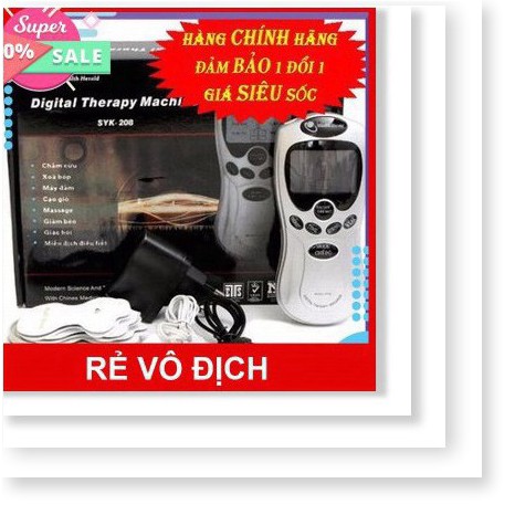 [FREESHIP] MÁY MASSAGE XUNG ĐIỆN TRỊ LIỆU 4 MIẾNG - 8 MIẾNG DÁN VÀ PHỤ KIỆN [HCM]