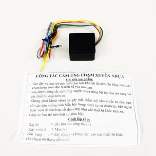 Công tắc Cảm ứng chạm xuyên nhựa Greennetworks ( 1 Bộ )