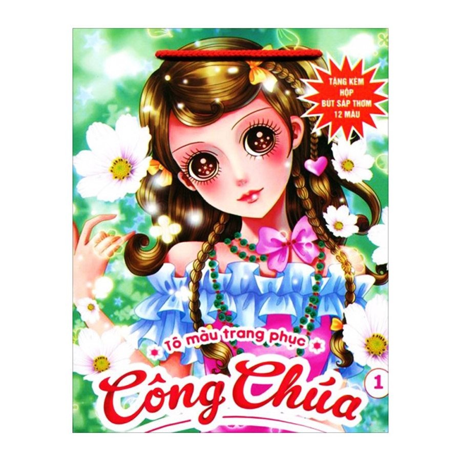 Sách - Tô màu trang phục công chúa