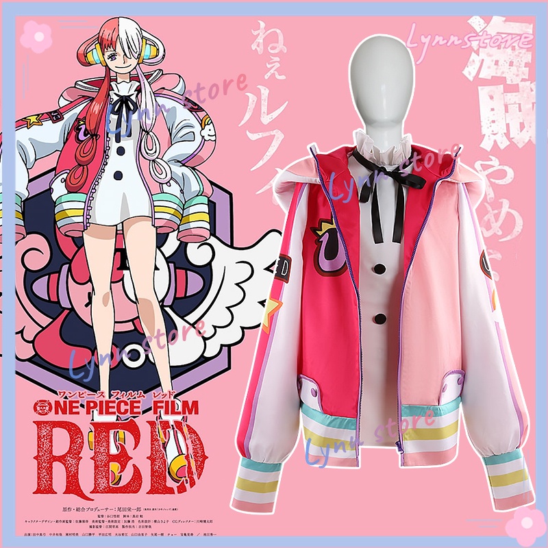 Hoạt hình ONE PIECE FILM RED Cosplay Trang phục Shanks Con gái UTA Trang phục Áo khoác Tóc giả Phụ kiện Trang phục Lorie