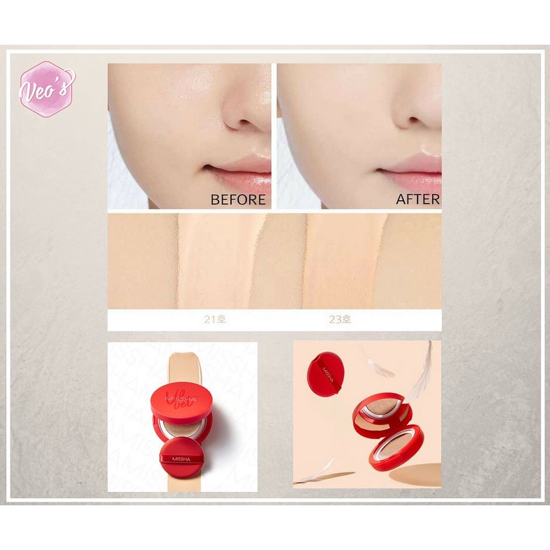 Phấn Nước Missha Velvet Finish Cushion SPF50+ PA+++ Độ Che Phủ Hoàn Hảo | BigBuy360 - bigbuy360.vn