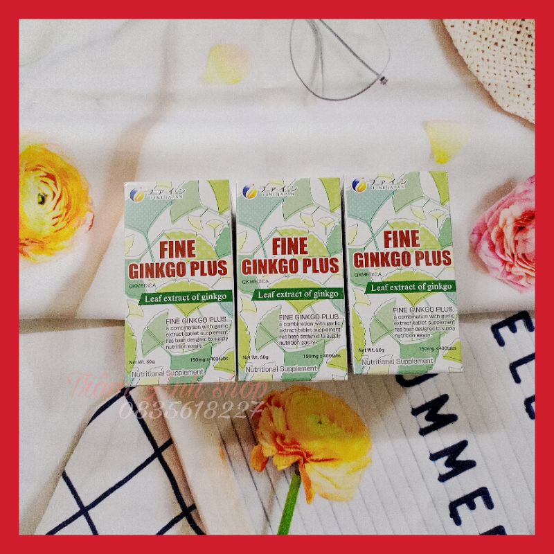 Fine Ginkgo Plus giảm stress, tăng trí nhớ, cải thiện chứng đau đầu, mất ngủ, bổ não