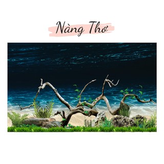 DECAL HỒ CÁ CÂY THUỶ SINH 3D_THIẾT KẾ NÀNG THƠ