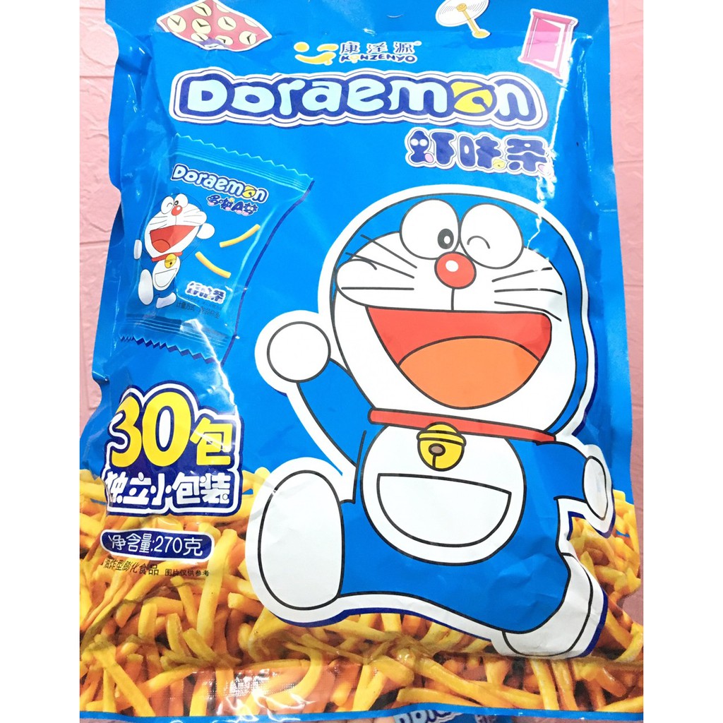 Snack khổng lồ Doraemon 270g -30 gói Hot Tik Tok
