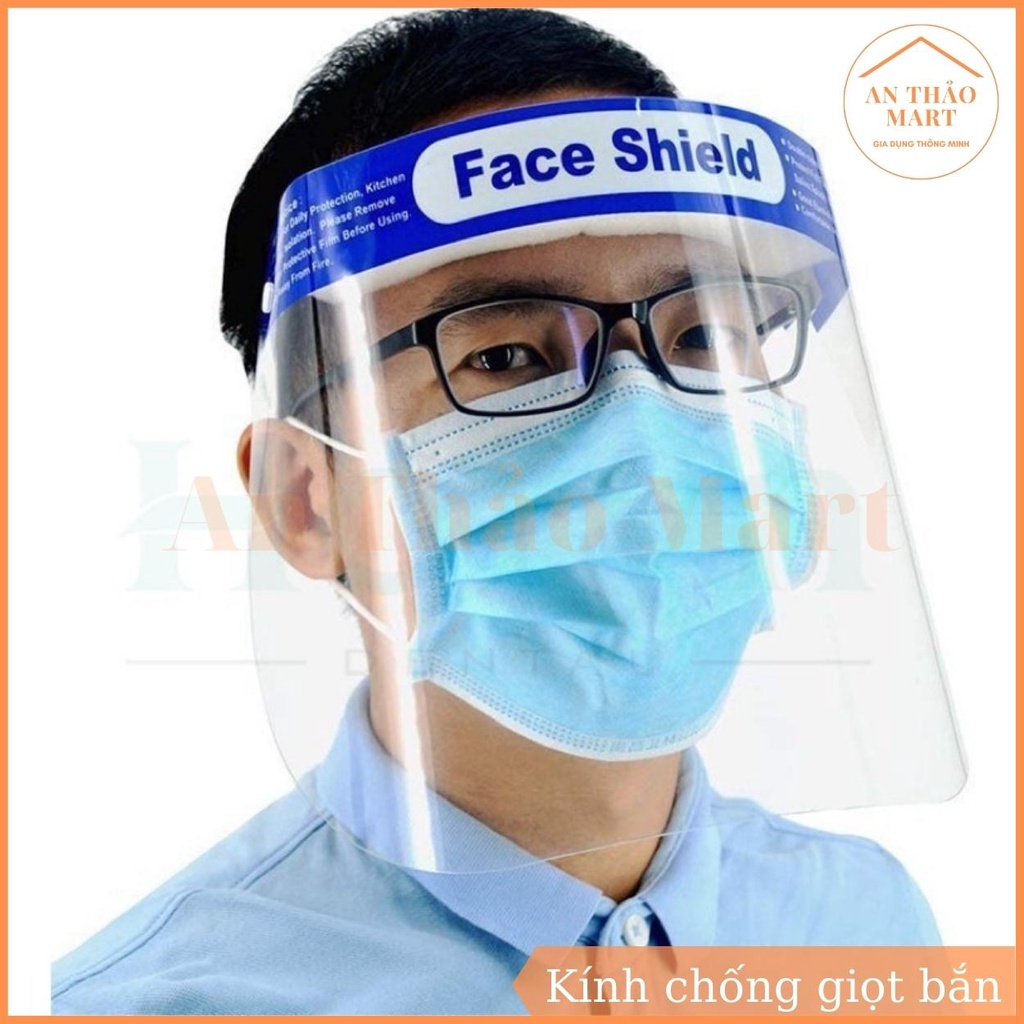 Kính Chống Giọt Bắn, Mặt Nạ Chắn Giọt Bắn Face Shield, Mặt Nạ Bảo Hộ Chống Bụi Chống Vi Khuẩn