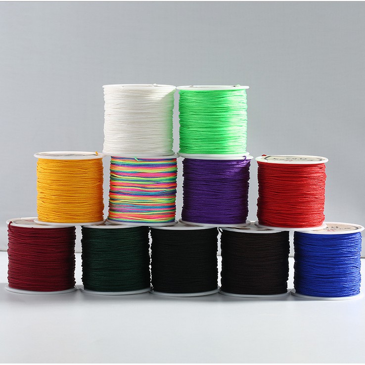 Cuộn chỉ đỏ dài 50m 0.8mm dùng làm đồ trang sức