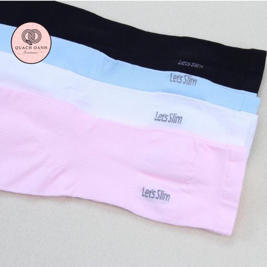Găng tay xỏ ngòn chống nắng Hàn Quốc Let's Slim Chống Tia UV , Co dãn 4 chiều chất liệu cotton thoáng mát -GANG07