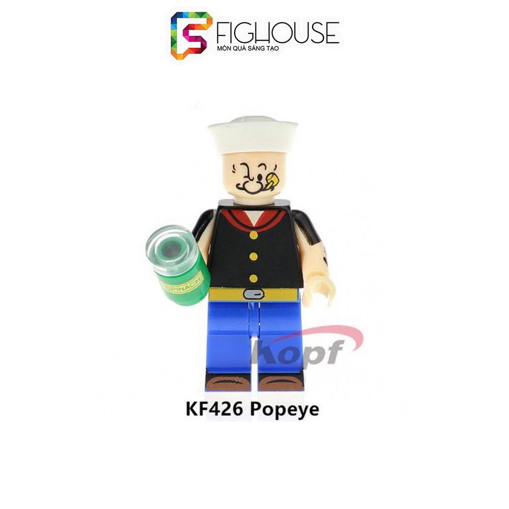 Đồ chơi lắp ráp nhân vật minifigures Popeye KF426