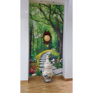 Tranh dán tường 3D tường hoa