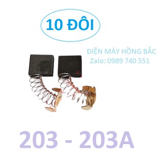 10 đôi chổi than 203A dùng cho máy cắt sắt,máy đục bê tông công suất lớn - Chổi than MKT203A