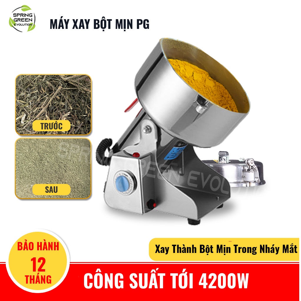 Máy Xay Bột Khô Hay Máy Xay Thảo Dược Tốc Độ Cao PG Thế Hệ Mới Công Suất Cao, Tốc Độ Xay Nhanh. Thương Hiệu SGE Thailand