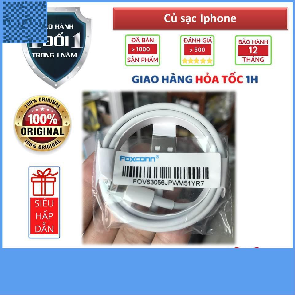 Dây Sạc Iphone Foxconn 6ic Loại Tốt, Chất Lượng Cao Phù Hợp Mọi Máy Từ 5/5s Đến 12 Pro Max Hàng Chính Hãng