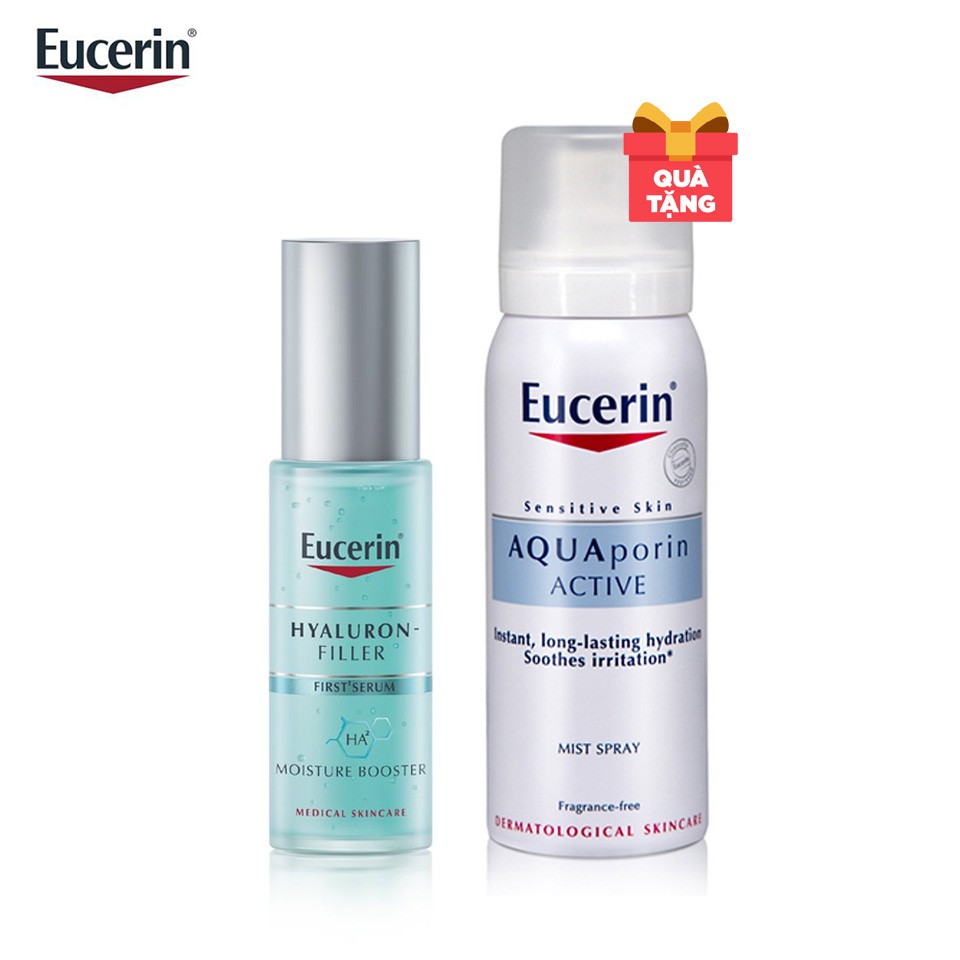 [Mua 1 Tặng 1] Eucerin Tinh Chất Cấp Ẩm &amp; Ngăn Ngừa Lão Hóa 30ml Tặng Eucerin Xịt Dưỡng Ẩm Eucerin Aquaporin Active 50ml