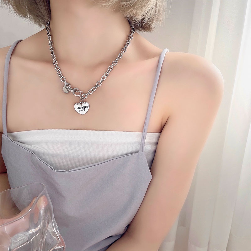 Vòng cổ thép titan phong cách hip hop cá tính