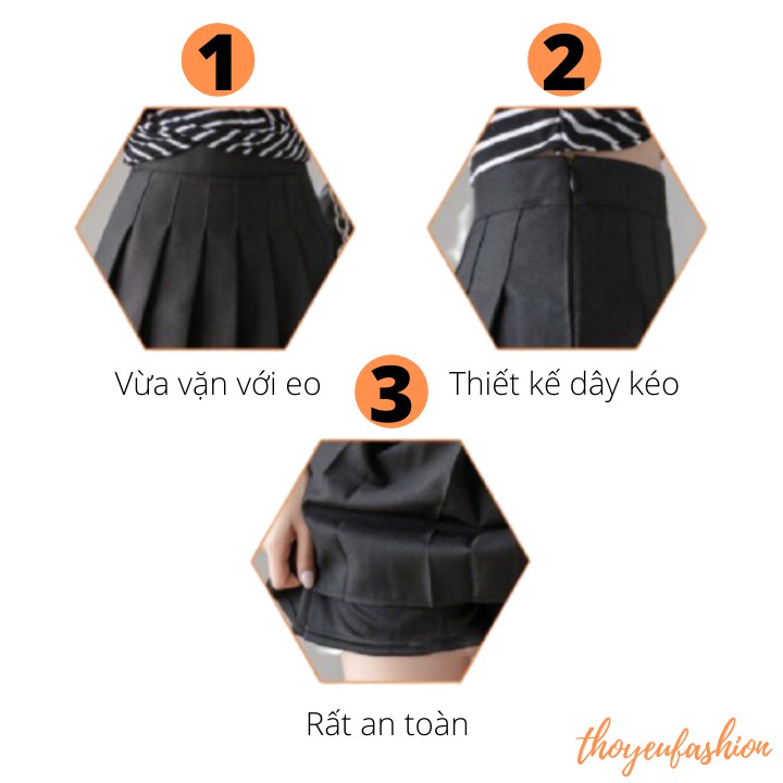 Chân Váy Xếp Ly Tennis Skirt Chữ A Dáng Ngắn Phong Cách Hàn Quốc M830