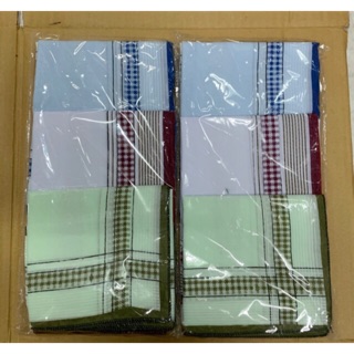 1 bịt 12 cái khăn mùi xoa dành cho nam và nữ