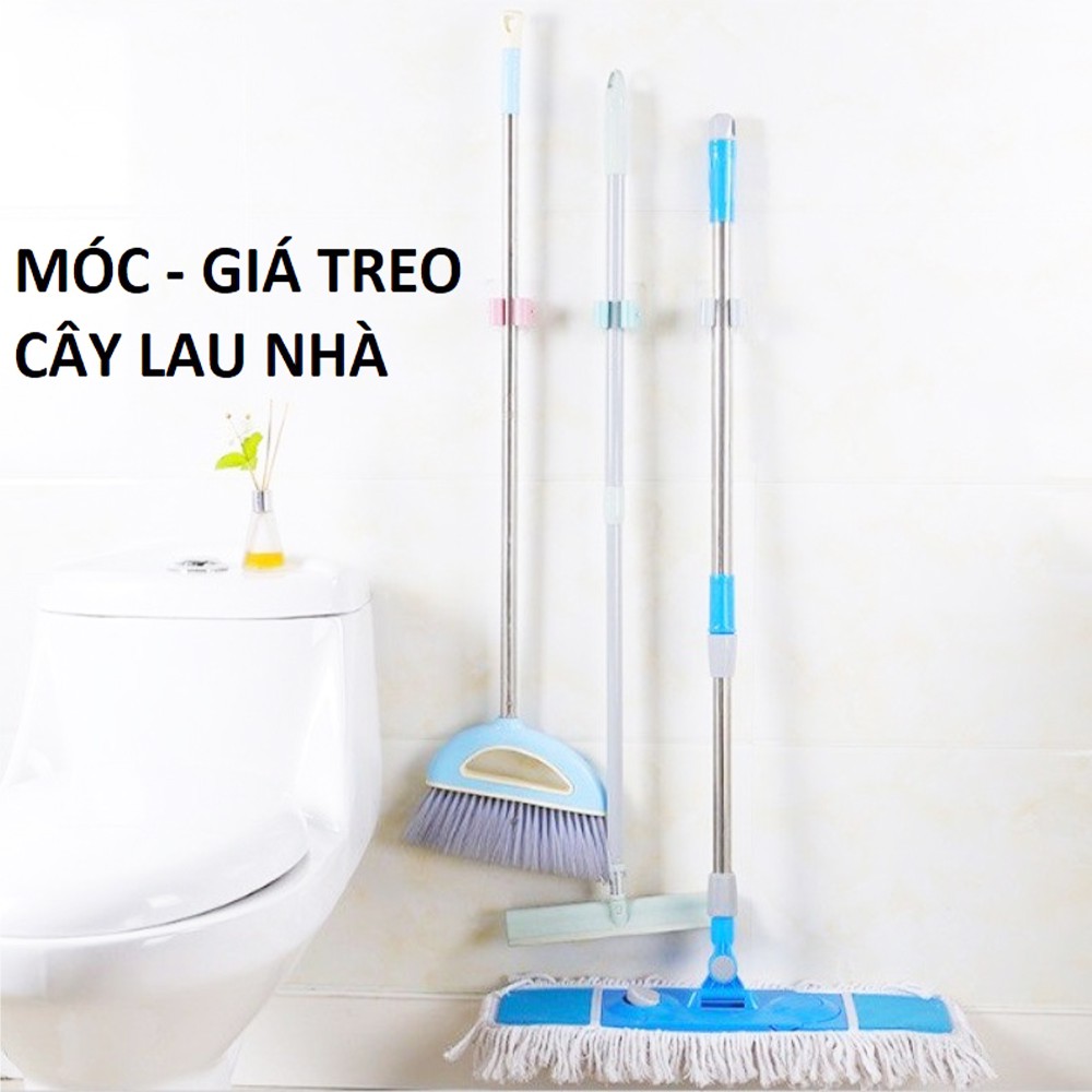 Móc Treo Chổi Và Cây Lau Nhà Dán Tường - Taky, Sản Phẩm Tiện Dụng, Dễ Lắp Đặt, Không Khoan Đục 4028