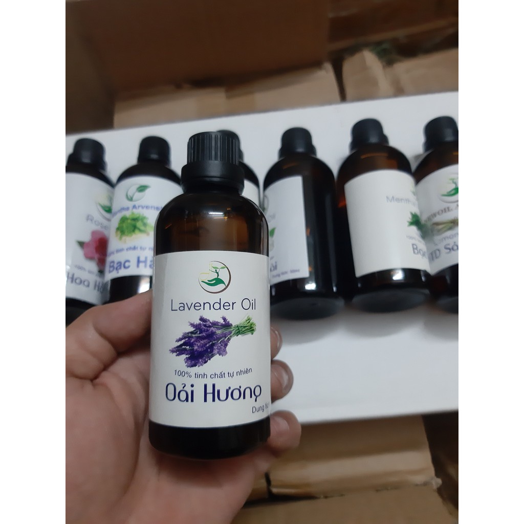 Tinh dầu xông sả chanh, quế, hoa hồng, oải hương, bạc hà chai 100ml sử dụng cho máy xông spa