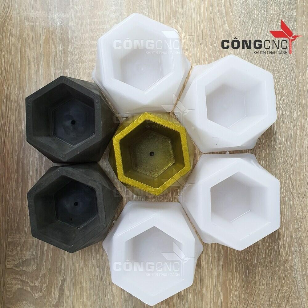 Khuôn chậu đúc chậu cảnh mini  phù hợp trồng cây sen đá để bàn