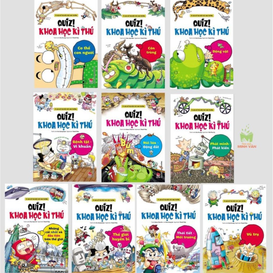 Sách – Quiz! Khoa Học Kì Thú (bộ 15 cuốn) - NXB Kim Đồng - Quyển lẻ tùy chọn