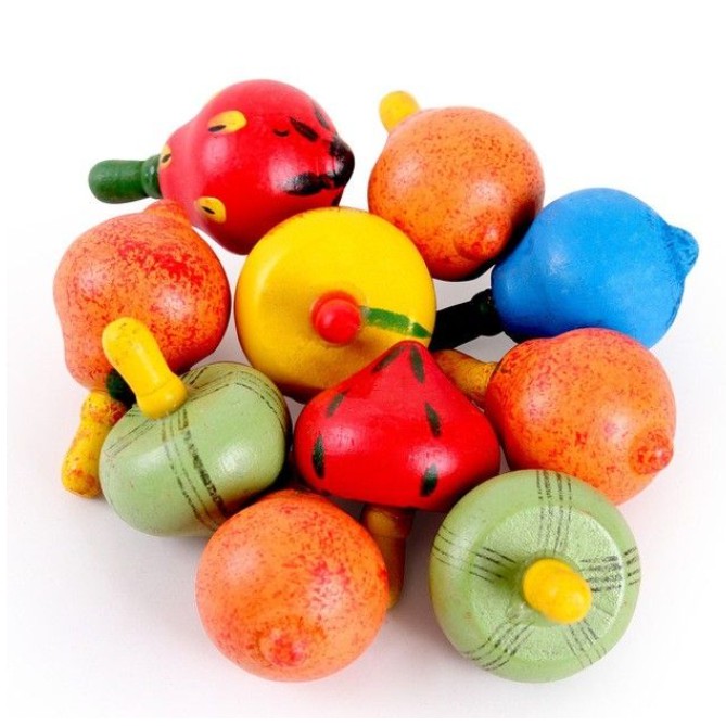 Cù Quay Gỗ Nhiều Màu Ngộ Nghĩnh Đáng Yêu Và An Toàn Cho Bé MIMON