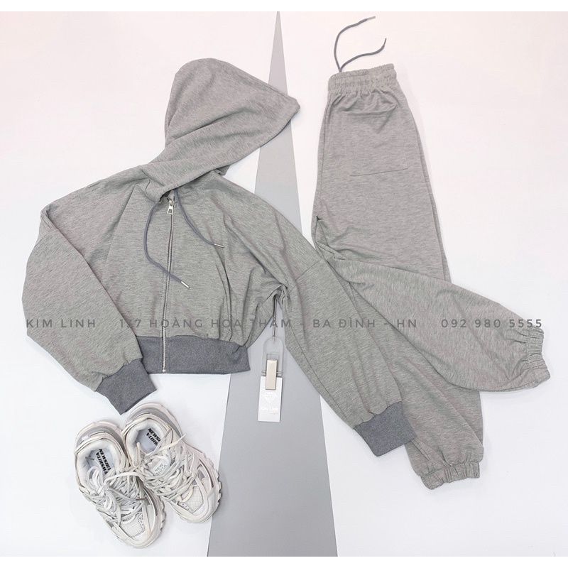 Set Nỉ Trơn Khóa Kéo - Kim Linh Shop