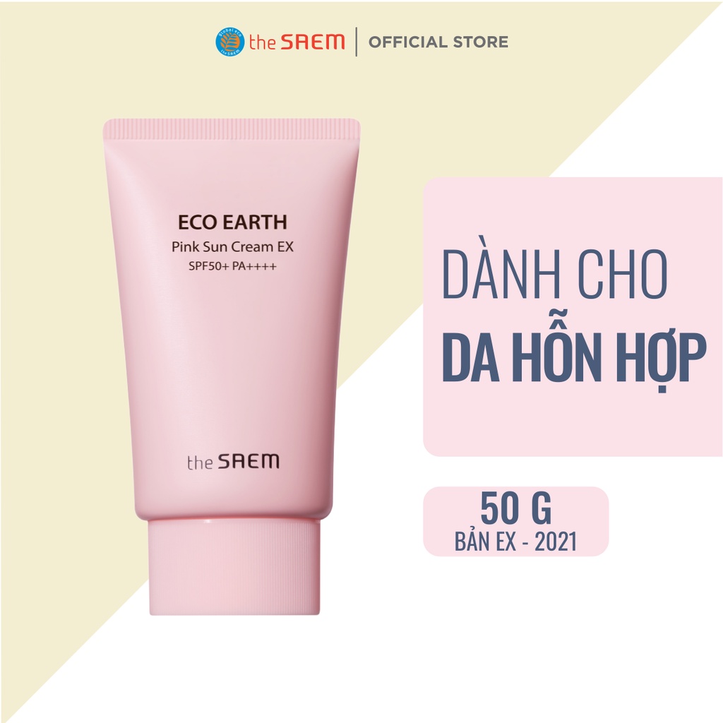 [Gift] Kem chống nắng the SAEM Eco Earth Pink Sun Cream &quot;Not for sale&quot; 50g - M3