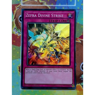 [ Đỗ Lạc Shop ] Thẻ Bài Mint90 Yugioh Trap Zefra Divine Strike - Super