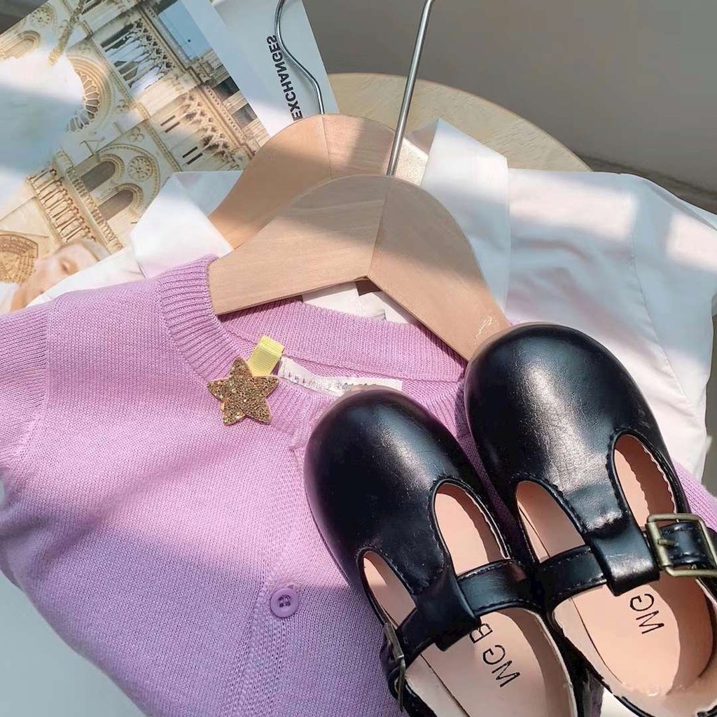 Áo khoác cardigan len thời trang cho bé Trẻ em Cô gái Cậu bé Kẹo Màu Áo khoác Bông dệt kim