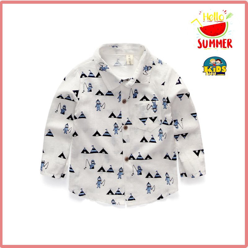 Áo Sơ Mi Dài Tay Kẻ Caro Cho Bé  Trai mặc mùa  đi chơi đi học Size 10-23kg, vải cực đẹp, thoáng mát
