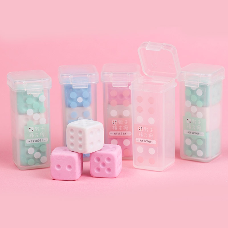 Cục Tẩy Hình Xúc Xắc Dễ Thương Cho Bé