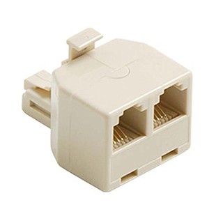 Đầu chia line điện thoại bàn RJ11 - 1 đầu đực ra 2 đầu cái