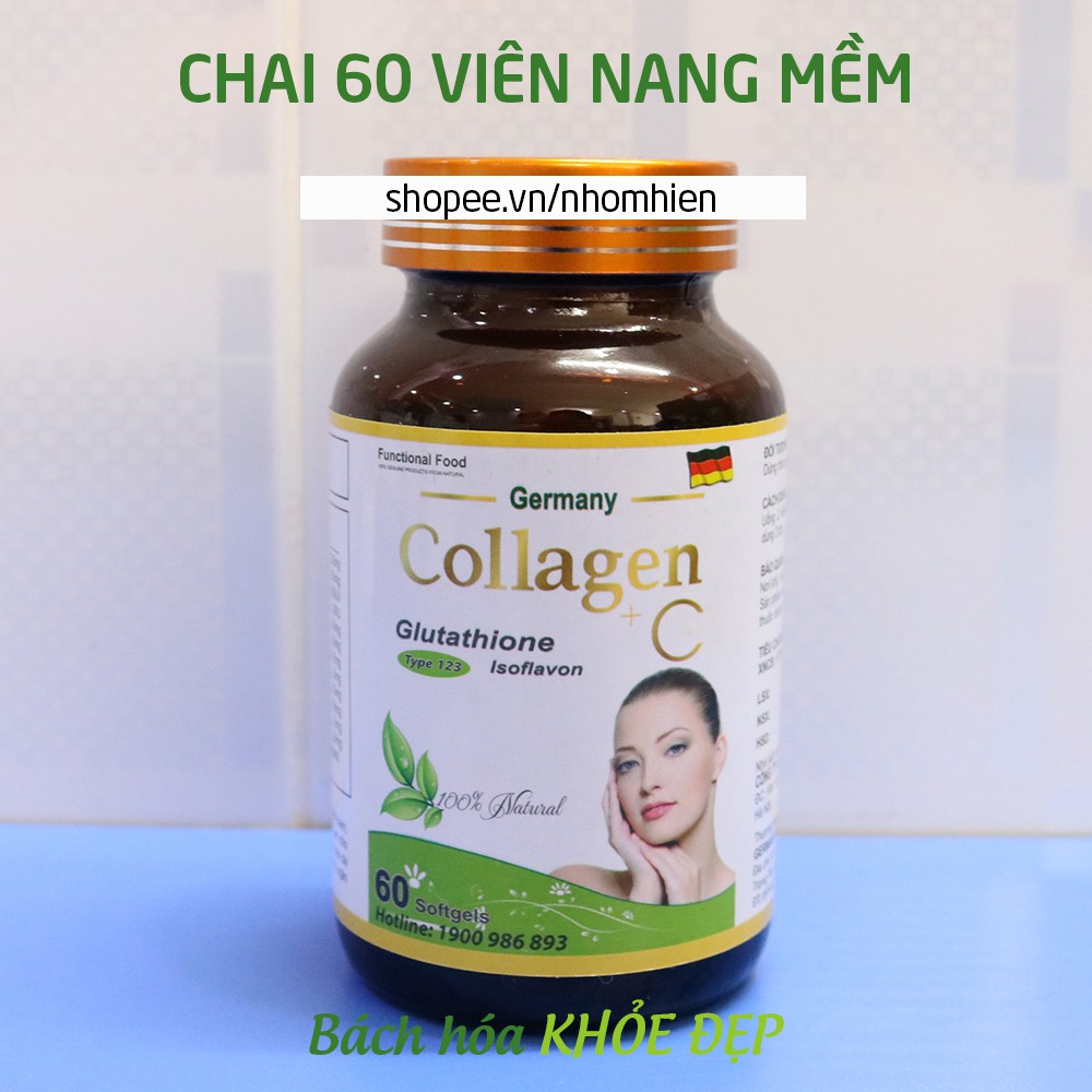 Viên uống đẹp da Collagen +C bổ sung Vitamin A E C giảm nám sạm da Hộp 60 viên | BigBuy360 - bigbuy360.vn