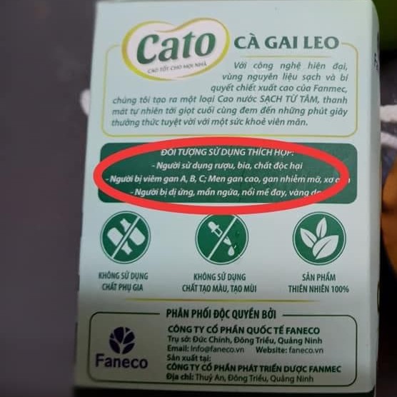 CATO CÀ GAI LEO- dạng cao đóng gói | BigBuy360 - bigbuy360.vn