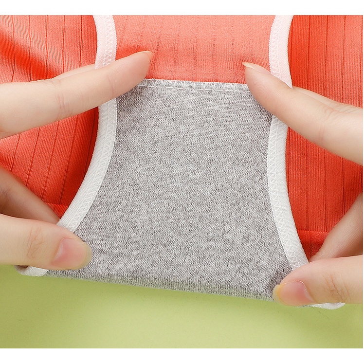 Quần Chíp Nữ Gân Tăm Cotton Đính Nơ Màu Trơn QL47