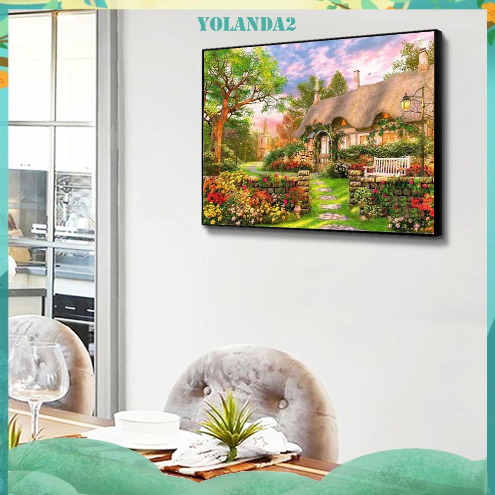 Bộ phụ kiện làm tranh thêu chữ thập 11CT trang trí DIY đầy đủ