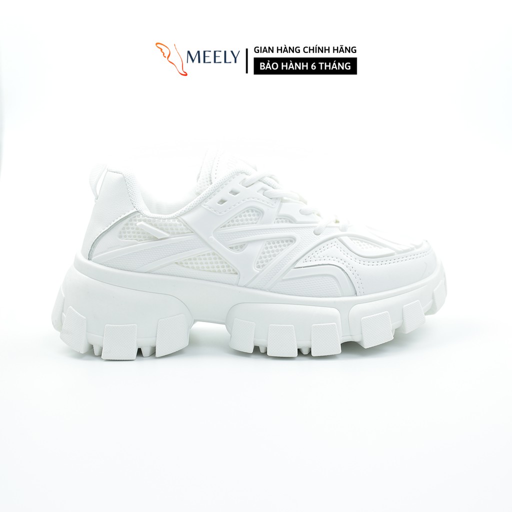 Giày Ulzzang Nữ MEELY Thể Thao Sneaker Đế Bằng Cá Tính - E11