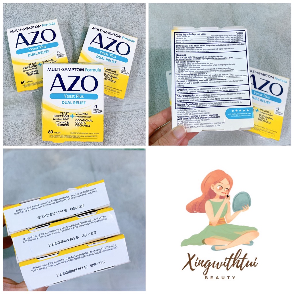 Viên uống AZO - hỗ trợ đường tiết niệu