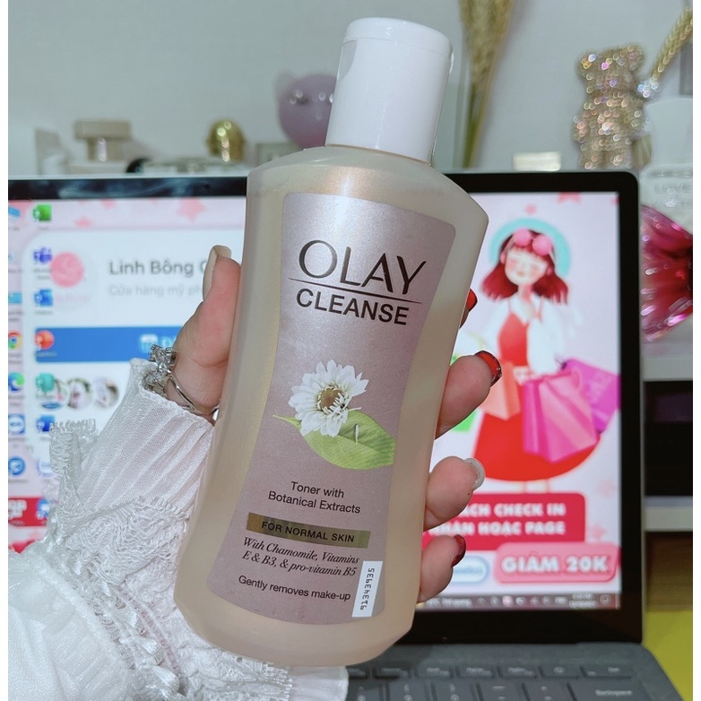 TONER LÀM SẠCH SÂU OLAY CLEANSE WITH BOTANICAL EXTRACT 200ML