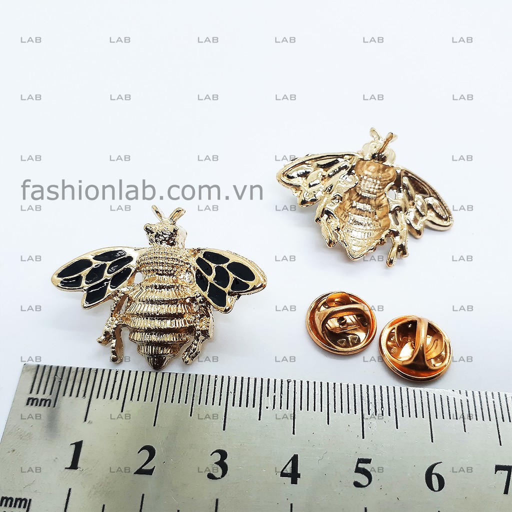 Pin cài áo - Bee - Type B vàng gold (chiếc - kèm đế)