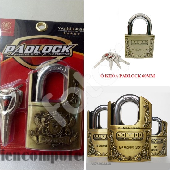 [FREESHIP] Ổ KHÓA PADLOCK 60mm, C3-60H CHỐNG CẮT SONG SƯ