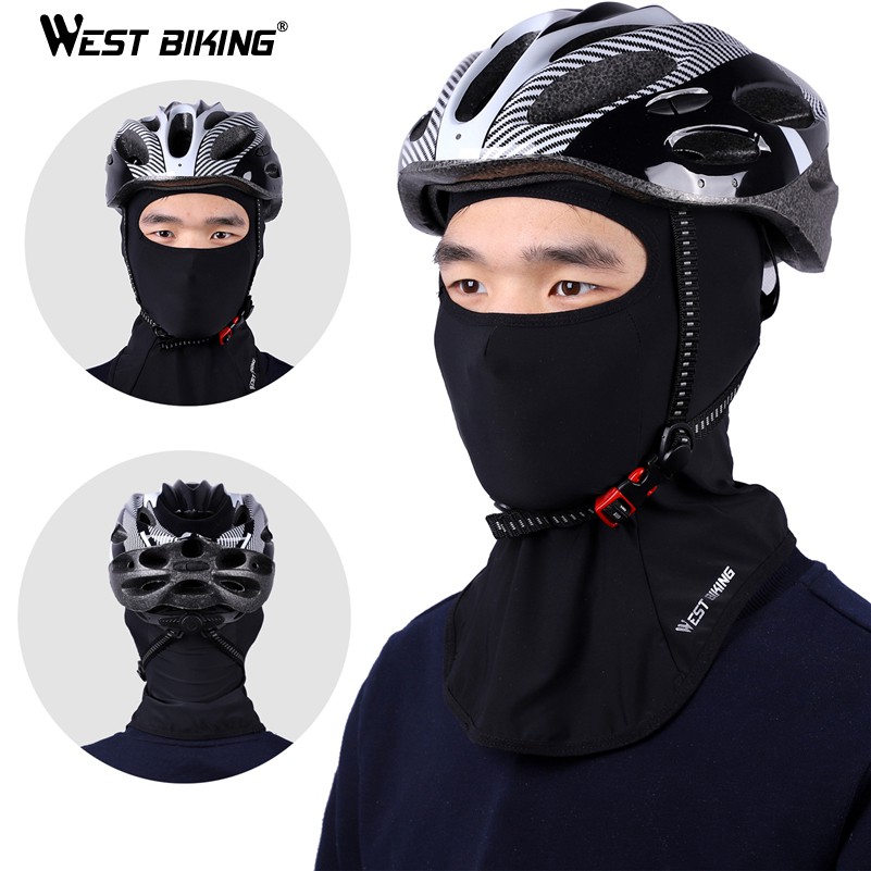 Mặt nạ trùm đầu WEST BIKING vải lụa băng chống tia cực tím che phủ toàn mặt khi đạp xe mùa hè