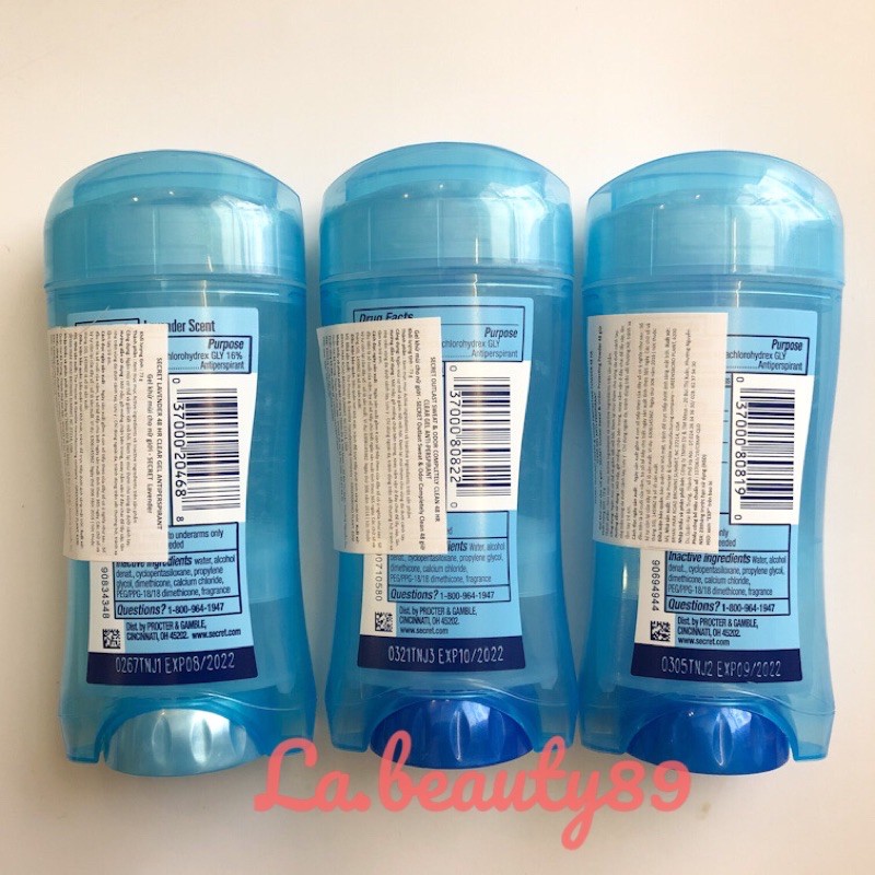 Lăn Khử Mùi Secret CLEAR GEL của Mỹ loại 73g