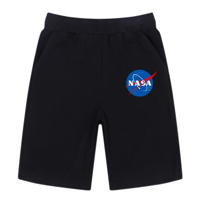 NASA Retro Logo Trẻ em cổ điển Quần short giản dị Đàn hồi tập thể dục Quần short thể thao